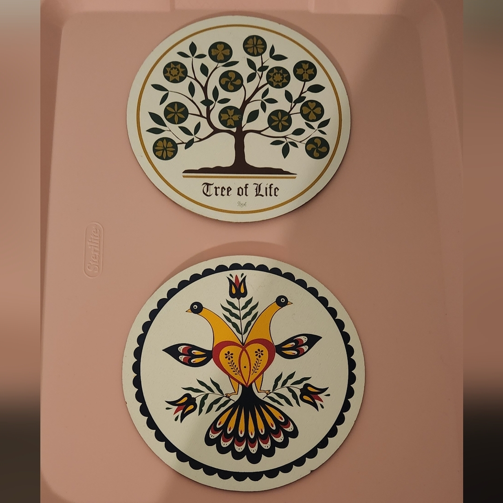 Vintage Hex Sign | Double Eagle and Heart Hex | Pennsylvania Dutch Folk …